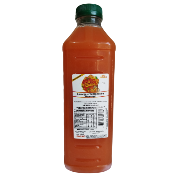  Suco Laranja c/ Morango e Maracujá 1L