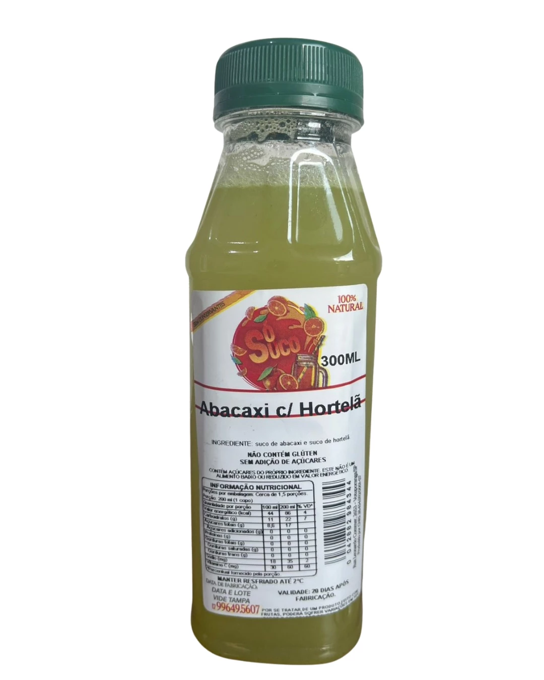  Suco de Abacaxi c/ Hortelã 300ml 