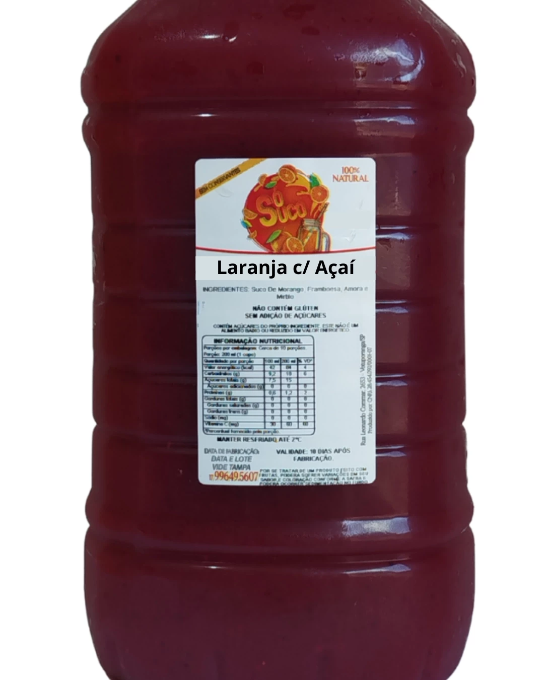  Suco Laranja c/ Açaí 5L 