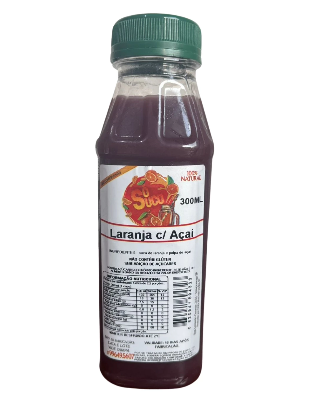  Suco de Laranja c/ Açaí 300ml 